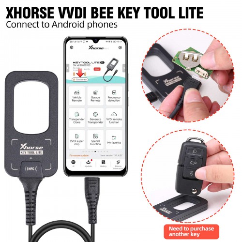 Xhorse VVDI BEE Key Tool Lite Main Unit without Remotes