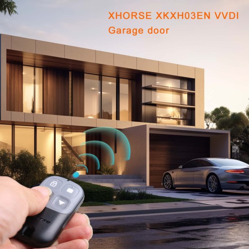 Xhorse XKXH03EN Wire Remote Key Garage Door 4 Buttons Black English Version