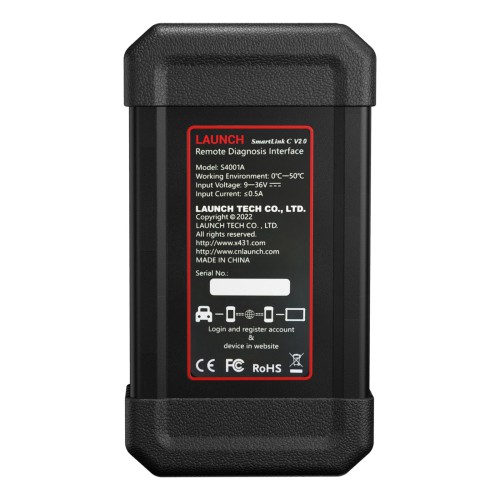 Launch X-431 SmartLink C 2.0 Heavy-duty Truck Module New HD3 Diagnostic Truck/Machinery/Commercial Vehicles work on X431 PRO3/ V+/PRO3S