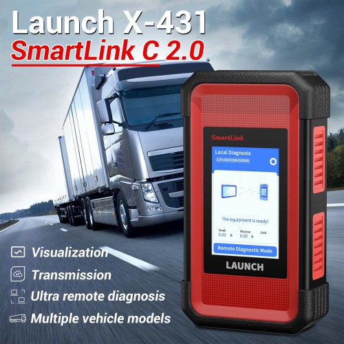 Launch X-431 SmartLink C 2.0 Heavy-duty Truck Module New HD3 Diagnostic Truck/Machinery/Commercial Vehicles work on X431 PRO3/ V+/PRO3S