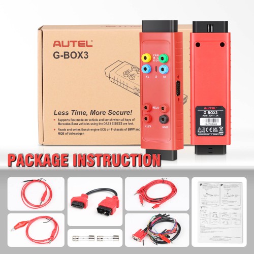 Autel G Box3, APB112 Smart Key Simulator and Toyota 8A AKL Adapter