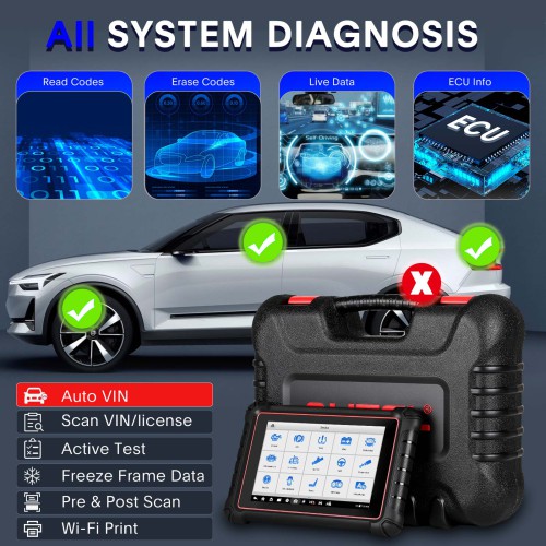 Autel MaxiPro MP900Z-BT (MP900BT) Diagnostic Scanner Supports ECU Coding, Pre & Post Scan, DoIP CAN FD Protocols, Upgraded Version Of MP808BT PRO