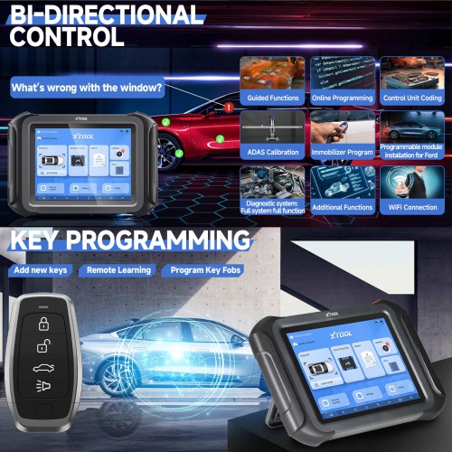 XTOOL D9S PRO Full Bi-Directional Diagnostic Tool Topology Map, ECU Programming & Coding 42+ Service Functions Adds CAN FD DoIP