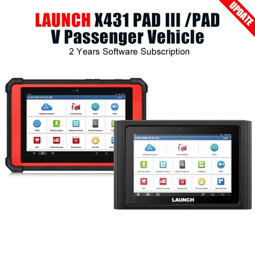 [2 Years] Launch X431 PAD III/PAD V/PAD V Elite Software Renewal Card for Passenger Vehicles