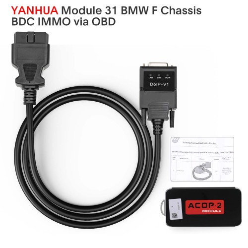 [FEM/BDC Package] Yanhua Mini ACDP 2 BMW FEM/BDC Package with Module 2/3/31 for BMW Add Keys and All Key Lost Module Clone Replace Mileage Reset
