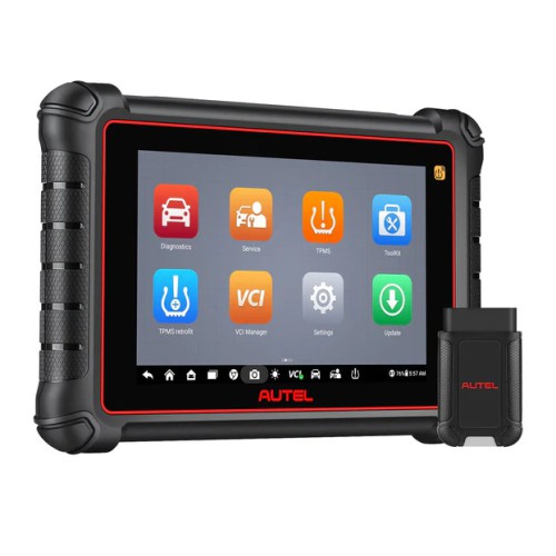 2024 Autel MaxiCOM MK900-TS Wireless TPMS Diagnostic Scanner Full TPMS Functions Support DoIP/CAN FD, 40+ Service Functions