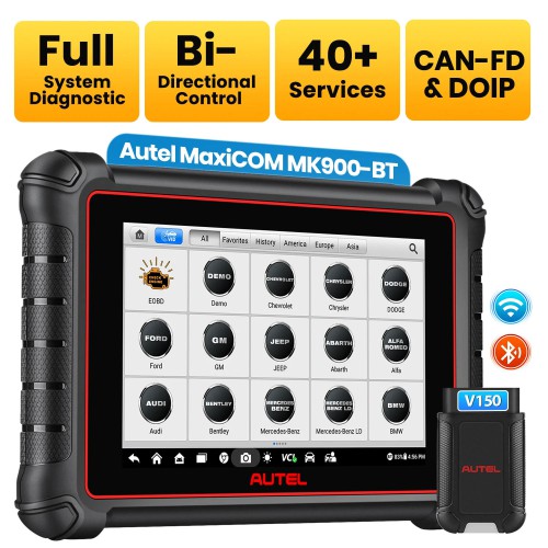 2024 Autel MaxiCOM MK900-BT Bidirectional Diagnostic Scanner Update of MX900 MK808BT MK808S CAN-FD&DOIP