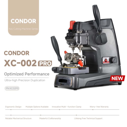 2024 Xhorse Condor XC-002 PRO Ikeycutter Mechanical Key Cutting Machine with 3 Years Warranty Update Online