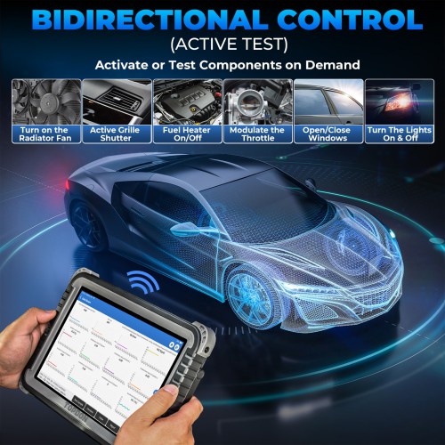 2024 TOPDON Phoenix Plus Bi-Directional Scan Tool 2 Years Free Update Supports Topology, ECU Coding, 40+ Service Functions, FCA Autoauth