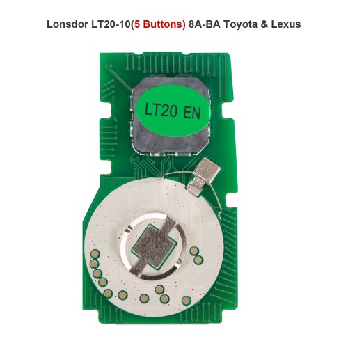 Lonsdor LT20-10 5 Buttons 8A-BA Smart Key PCB Board for 2023 Toyota Lexus – for K518 K518PRO KH100+ Adjustable Frequency