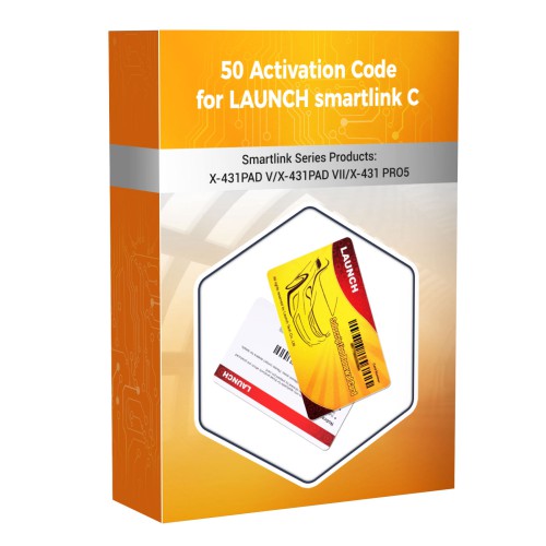[50 Times Activation Card for SmartLink C] Launch Smartlink Remote Diagnosis Renewal Card 50 Connections