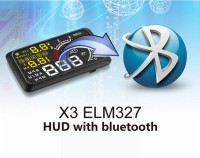 5.5" X3 Bluetooth Large Screen Car HUD Head Up Display With Built-in ELM327 Module