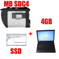 V2019.09 MB SD C4 Star Diagnosis with 256GB SSD Software Plus Second Hand Lenovo T410 Laptop With DTS Monaco & Vediamo