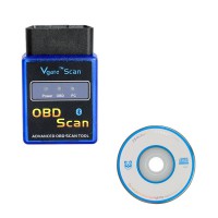 ELM327 Vgate Scan Advanced OBD2 Bluetooth Scan Tool (Support Android and Symbian) Software V2.1 Hardware V1.5