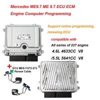 Mercedes Benz ME9.7 ME 9.7 ECU ECM Unit and Renew Cable Package