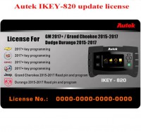 Autek iKey820 Software License for GM 2017-2020 Jeep Dodge 2015-2017