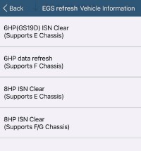 BMW E Chassis 8HP EGS ISN Clear A51D Authorization for YANHUA Mini ACDP Used with Module 11