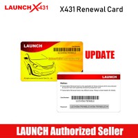 1 Year Online Software Update Service for Launch X431 V/X431 V+ PRO5 Gasoline Scanners Subscription Renewal Card