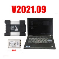 V2021.09 BMW ICOM Next  A+B+C Diagnosis with Second Hand Lenovo T410 Laptop I5 CPU 4GB No Need Activation