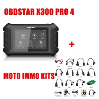 OBDSTAR X300 Pro4 Key Programmer Key Master 5 Full Version Plus MOTO IMMO Kits Motorcycle Full Adapters