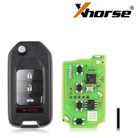2022 Xhorse XKHO01EN Wire Remote Key Fob 3+1 Button for Honda Type 5pcs/lot