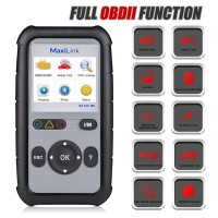 Newest Autel MaxiLink ML529HD Heavy Duty Truck Diagnostic Scan Tool Code Reader with Mode 6, One-Key Ready Test