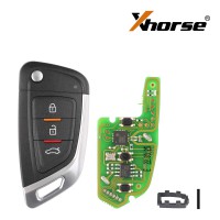 (US Ship No Tax) XHORSE XKKF02EN Universal Remote Car Key with 3 Buttons for VVDI Key Tool (English Version)