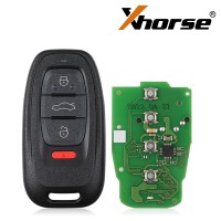 Xhorse XSADJ1GL 754J Smart Key PCB for Audi 315mhz 433MHz 868MHz with Key Shell Complete Key