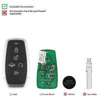 AUTEL IKEYAT005AL 5 Buttons Universal Smart Key Remote Start / Air Suspension 10Pcs/set
