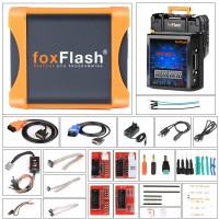 2022 FoxFlash Super Strong ECU TCU Clone and Chiptuning Tool Free Update with Free Damos Supports VR Reading and Auto Checksum