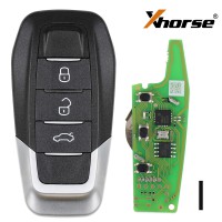 Xhorse XKFEF5EN Universal Remote Key FA.LL Type Wired Folding Key 3 Buttons Bright Black 5pcs/lot Free Shipping