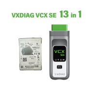 VXDIAG VCX SE 14 Brands in 1 with New 2TB HDD for Honda Toyota GM Ford Mazda JLR Subaru Nissan PSA Renault Volvo Benz BMW