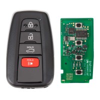 [5Pcs/Set] AUTEL IKEYTY8A4AL 4 Buttons 315/433 MHz Toyota 8A Smart Key Lock, Unlock, Trunk, Panic Free Shipping