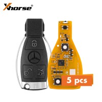 [5pcs/lot] Xhorse VVDI BE Key Pro V4.1 Yellow Board with Benz Key Shell 3 Buttons Free Shipping