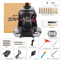 2026 Bluetooth 2M2 TANK 2 Pro CNC Key Cutting Machine Without Battery Adds Household Key Cutting Protective Shell Mobile App Control