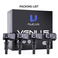 [4PCS/Set] THINKCAR MUCAR VENU5 Tire Pressure Sensors Support 315MHz & 433MHz Dual Frequency