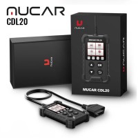 MUCAR CDL20 OBDII Code Reader Check Engine Car Code Reader with Full OBD2 Functions, Vehicle Info/MIL/EVAP/ Freeze Frame/ DTC Library