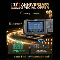 Lonsdor K518 Pro (FCV) Key Programmer 5+5 Car Series Multi-language Lifetime Free Update [Get Free 3pcs LT20 or 5pcs NXP Smart Keys]
