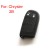 Remote key shell 2 button for Chrysler