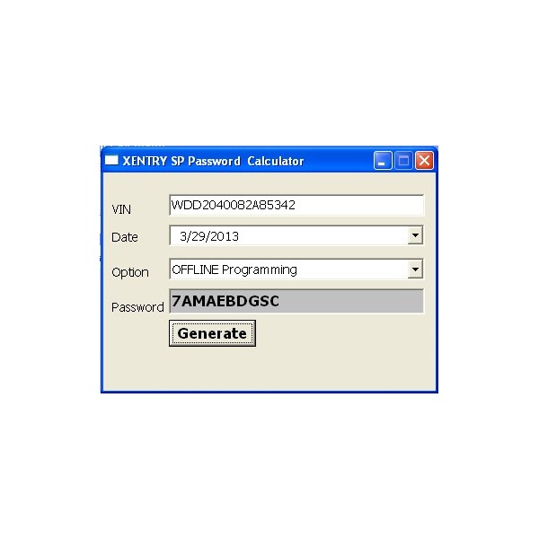 Xentry Special Function Password Keygen/Generator
