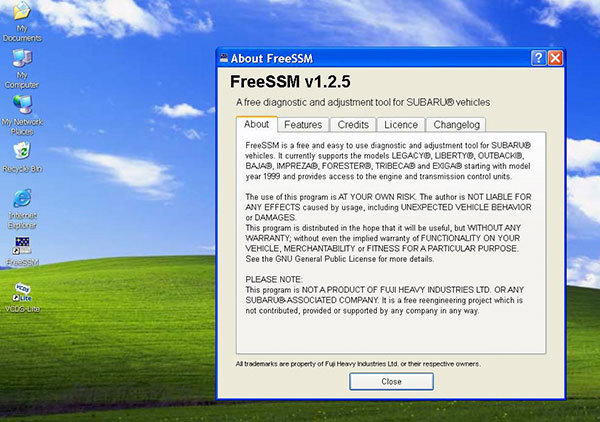 FreeSSM V1.2.5 software  description