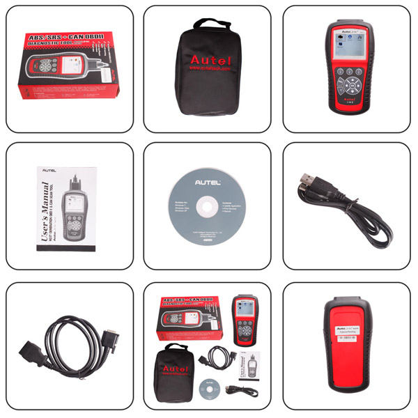 100% Original Autel AutoLink AL619 OBDII CAN ABS And SRS Scan Tool