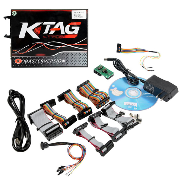 KTAG V7.020 KESS V5.017 Master Version No Token RED EU PCB Remapping OBD Set 