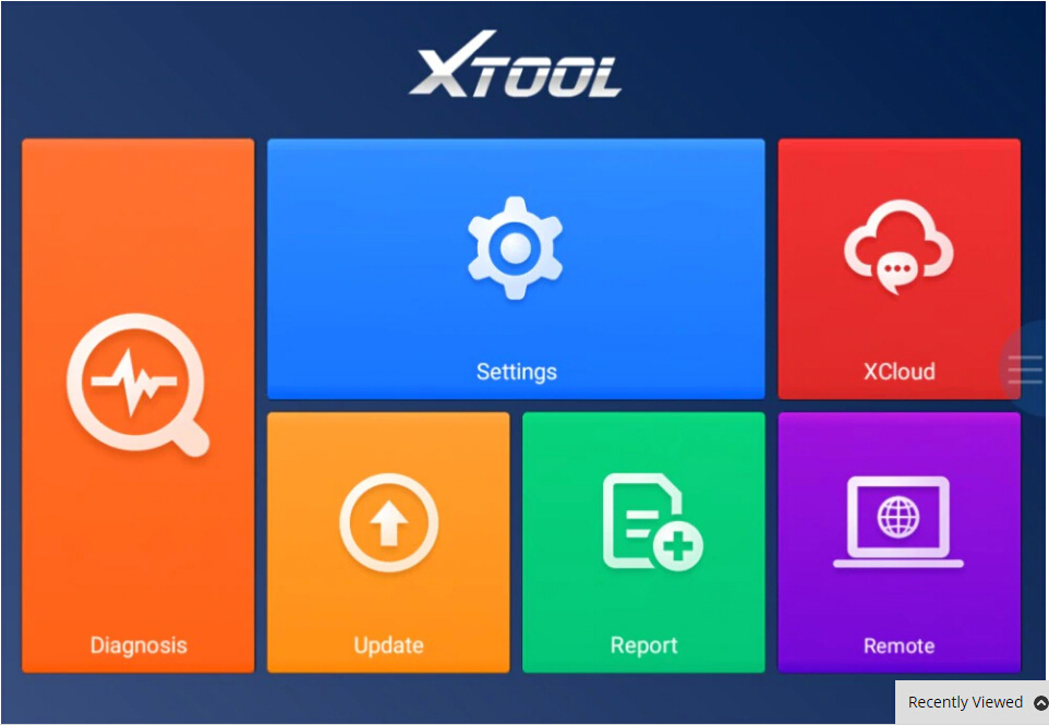XTOOL A80 H6 Screen Display