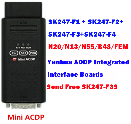 Yanhua Mini ACDP BMW DME N13 N20 N55 B48 and FEM BDC Integrated Interface Boards with License