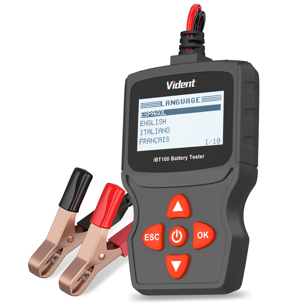 Vident iBT100 12V Battery Analyzer Tester GEL 100-1100CCA Car Diagnostic Tool 