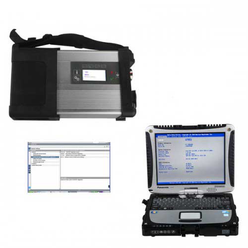 V2022.03 MB SD C5 Connect Compact 5 Star Diagnosis with Panasonic CF19 I5 4GB Laptop and Pre-Installed Software HDD