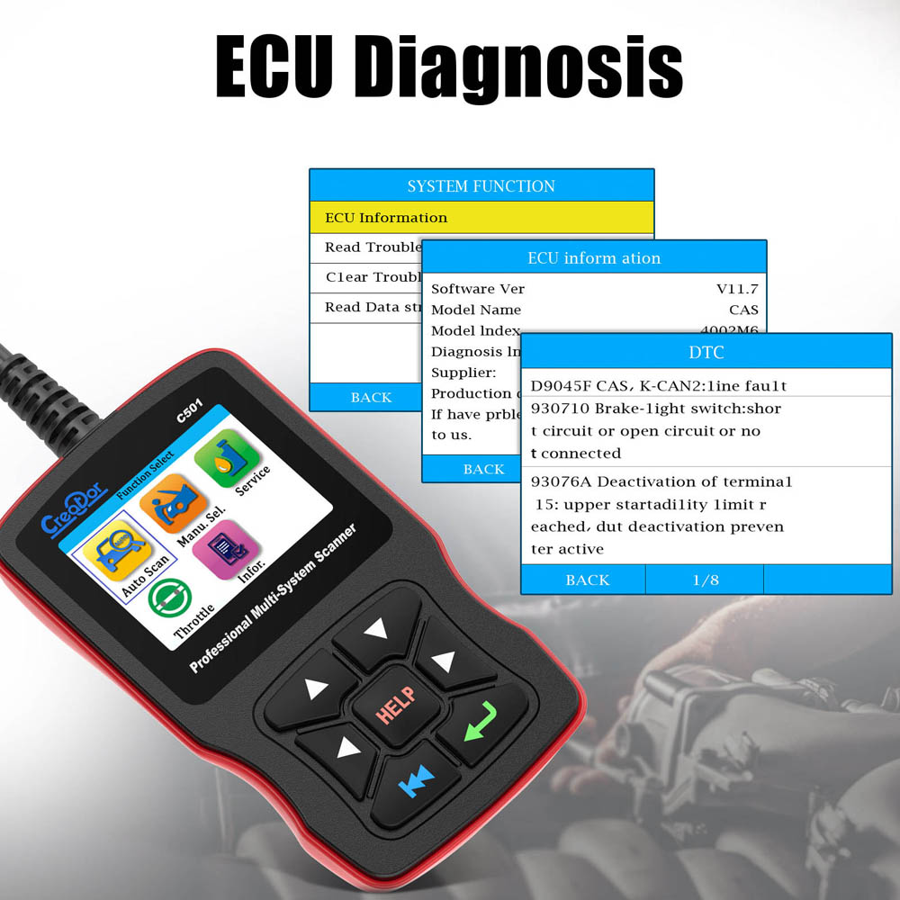 Creator C501  ecu diagnosis