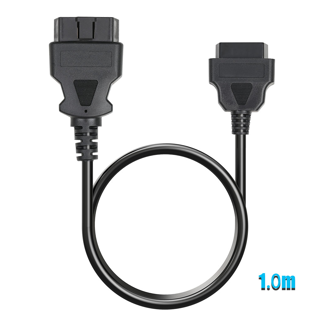 Details about   OBD 2 II Extension Cable 16 Pin 1x Male to 2x Female Connector Extender 3.3ft/1m