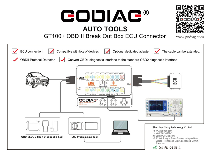 godiag-gt100-pro-hardware-connection